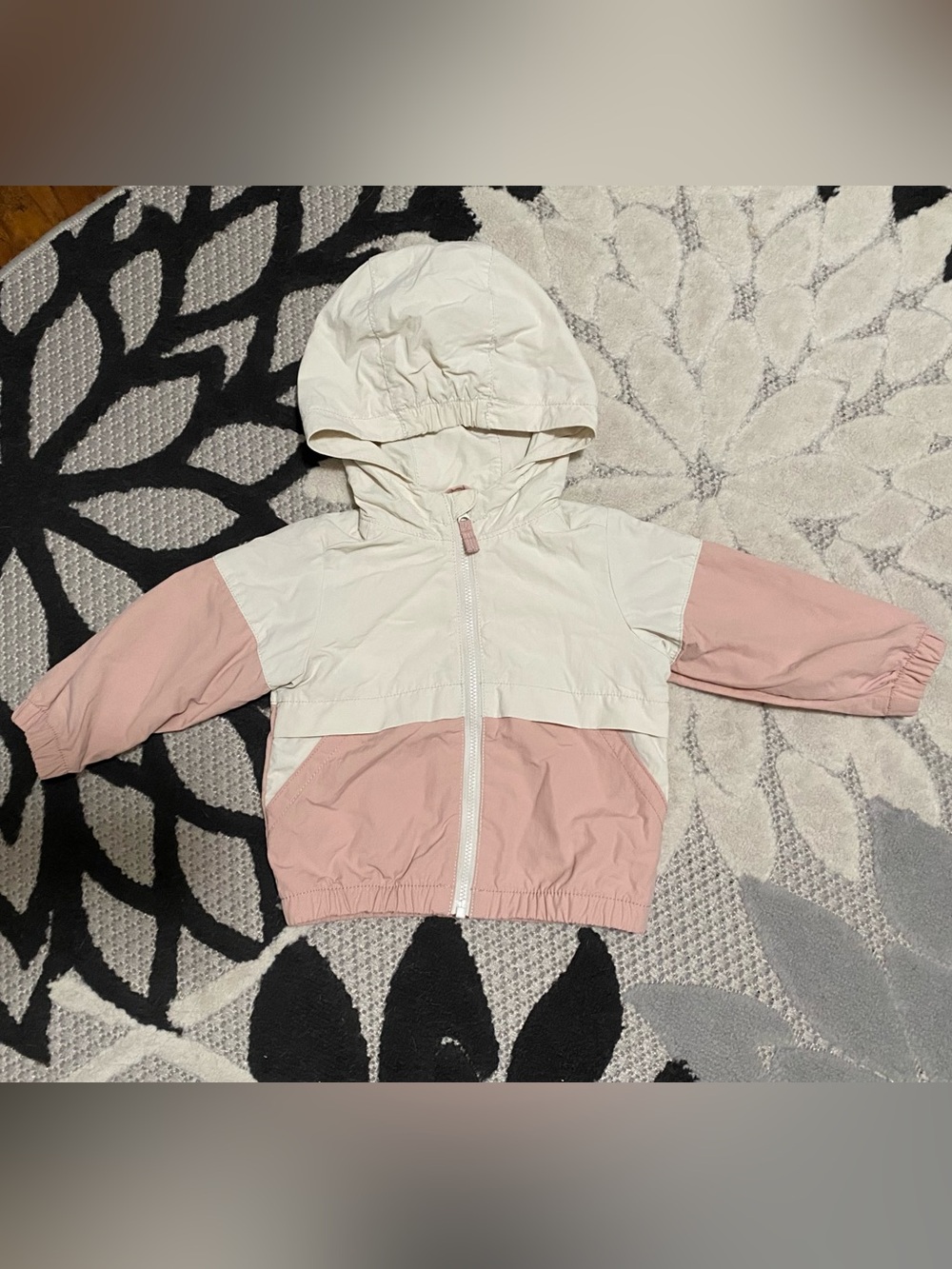 Carter’s Little Planet Baby Girl Pink & White Windbreaker